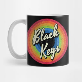 Vintage Style circle - the black keys Mug